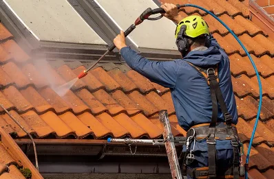 Démoussage et hydrofuge de toiture à Maen Roch